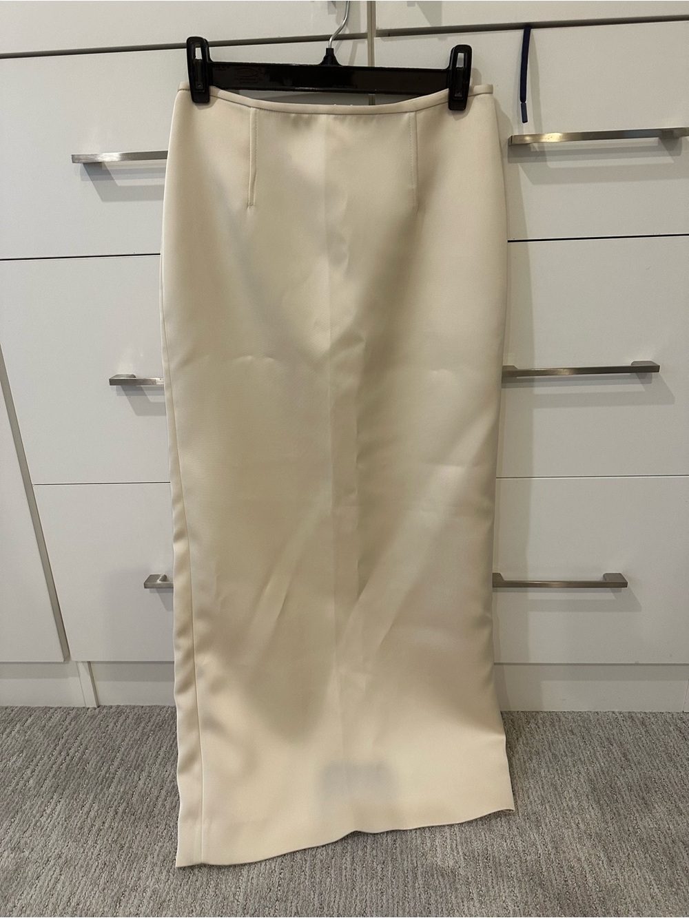 Zara Cream Maxi Pencil Skirt